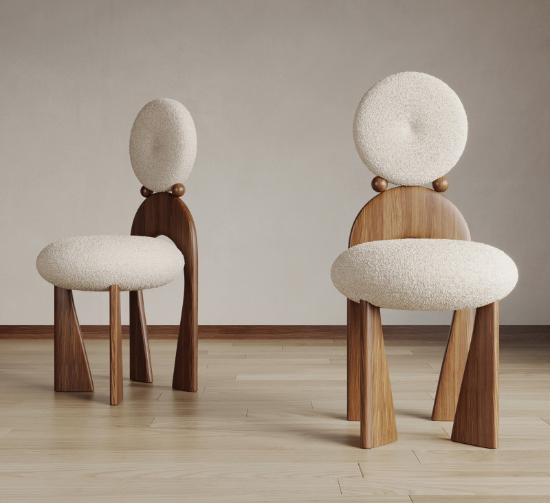Classical dining chair 042 Model 3D .c4d .max .obj .3ds .fbx .stl .blend