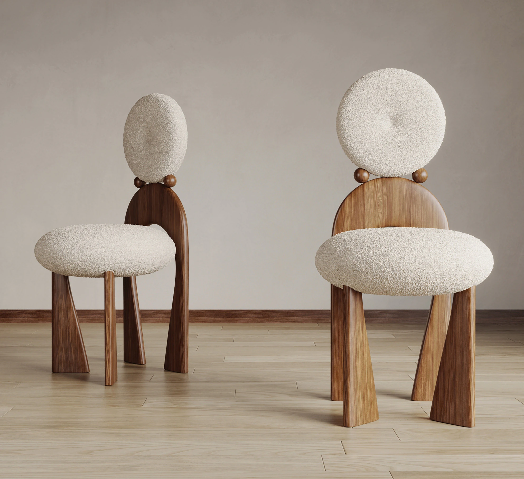 Classical dining chair 042 3D Model .c4d .max .obj .3ds .fbx .stl .blend 
