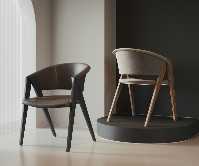 Courtyard leisure chair 036 Model 3D .c4d .max .obj .3ds .fbx .stl .blend