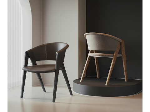 Courtyard leisure chair 036 Modèle 3D