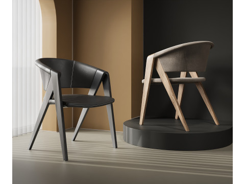 Courtyard leisure chair 036 Model 3D