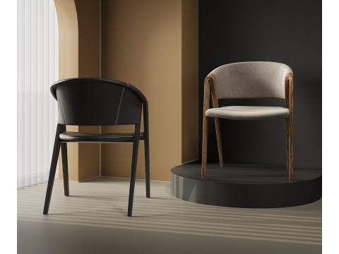 Courtyard leisure chair 036 Model 3D