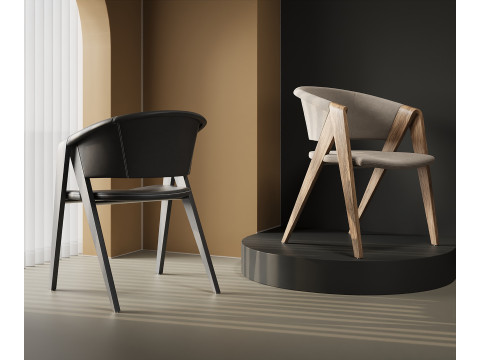 Courtyard leisure chair 036 Model 3D