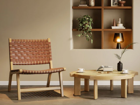 आंगन अवकाश कुर्सी 037 3D मॉडल