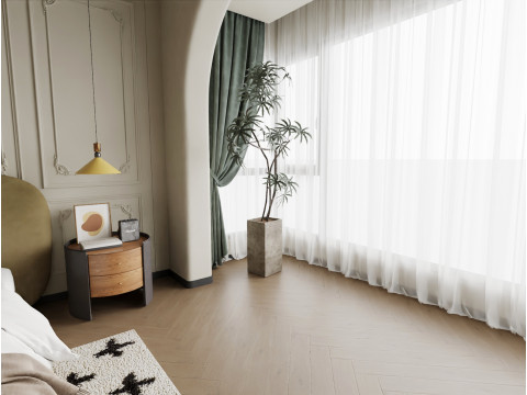 Cozy Bedroom interior scene 006 3D-Modell