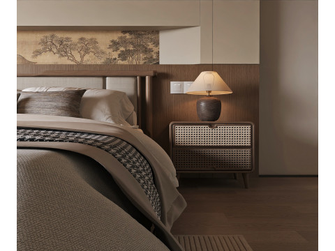 Cozy Bedroom interior scene 007 3Dモデル