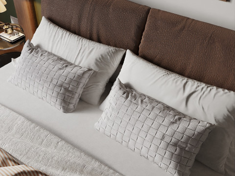 Cozy Bedroom interior scene 018 3D-Modell