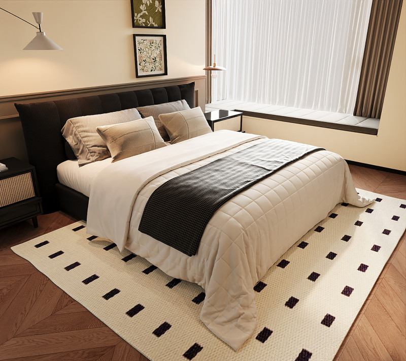 Cozy Boutique Bedroom Interior 069 Model 3D .c4d .max .obj .3ds .fbx .stl .blend