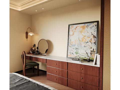 Cozy Boutique Bedroom Interior 069 Modelo 3D