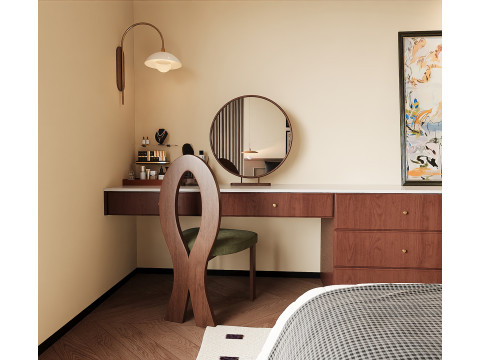 Cozy Boutique Bedroom Interior 069 Modelo 3D