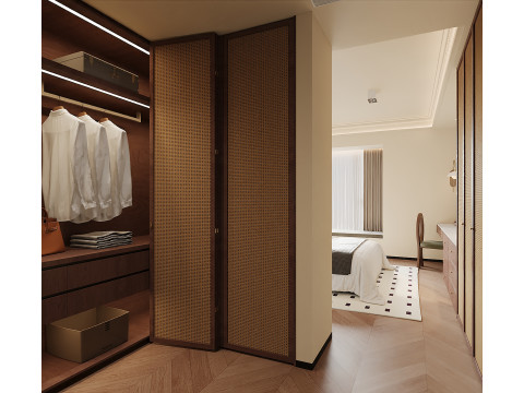Cozy Boutique Bedroom Interior 069 Modelo 3D