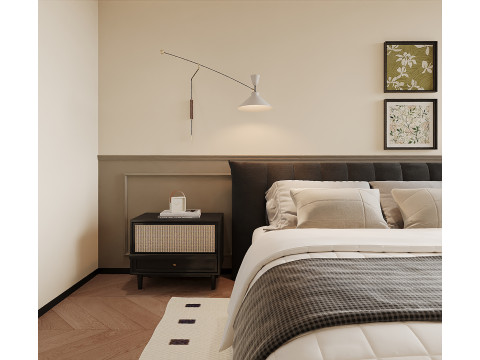Cozy Boutique Bedroom Interior 069 Modelo 3D