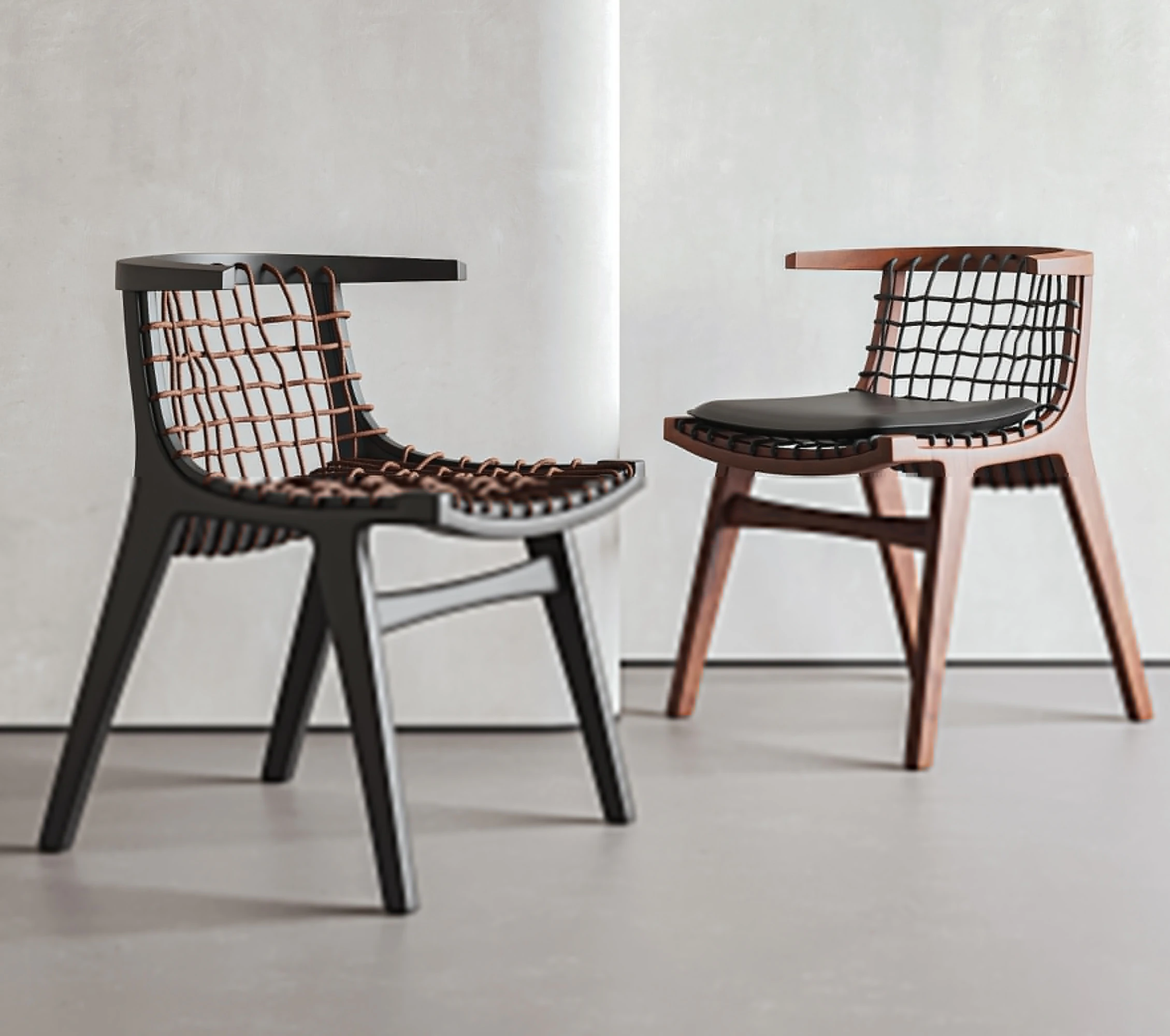 Garden rattan leisure chair 026 3D Model .c4d .max .obj .3ds .fbx .stl .blend 