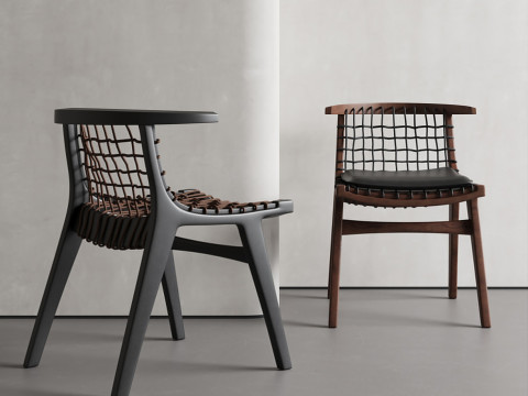 Garden rattan leisure chair 026 Model 3D