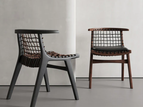 Garden rattan leisure chair 026 3D Model