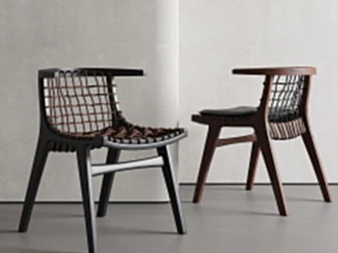 Garden rattan leisure chair 026 3D Model