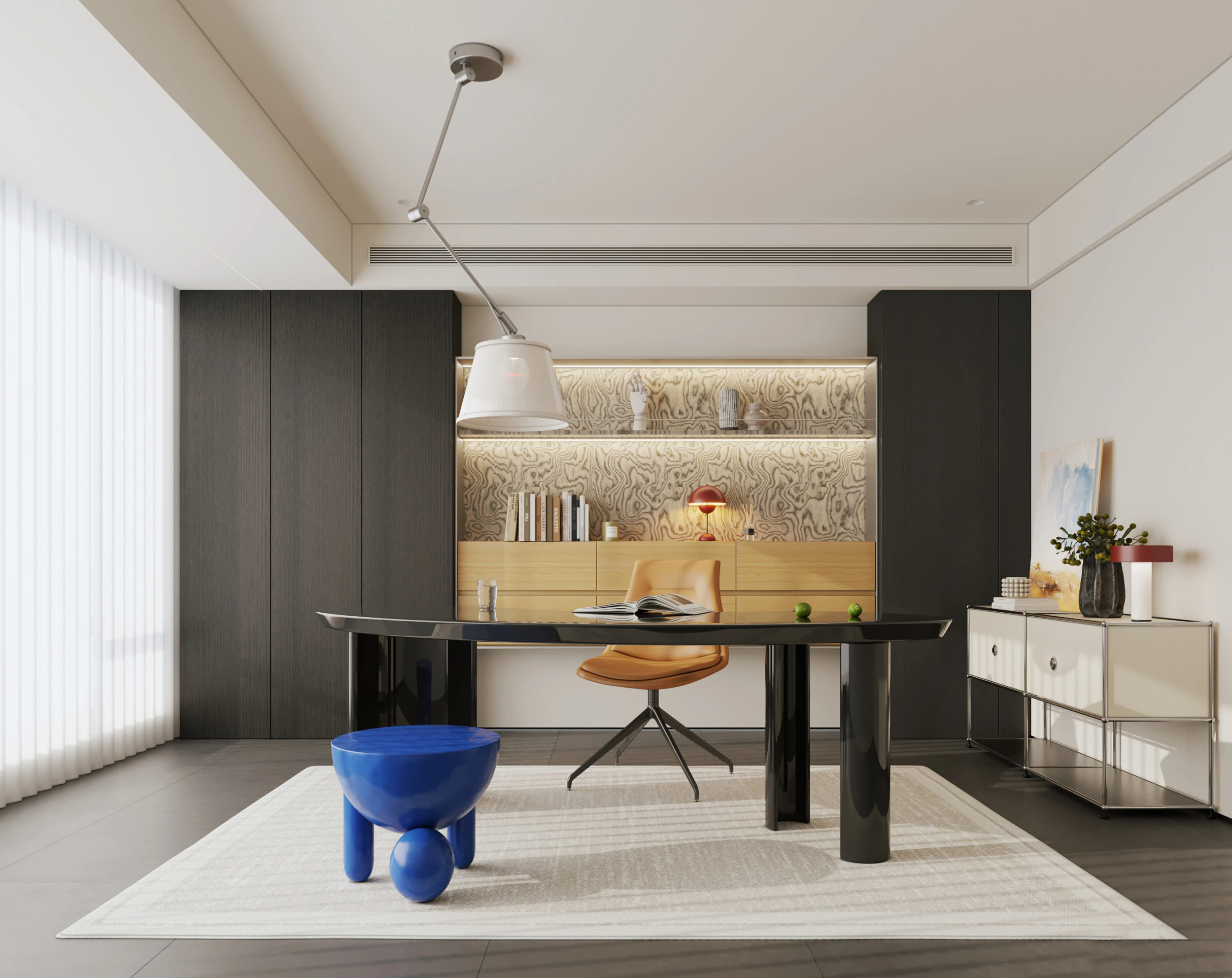 Home Office 057 3D Model .c4d .max .obj .3ds .fbx .stl .blend 