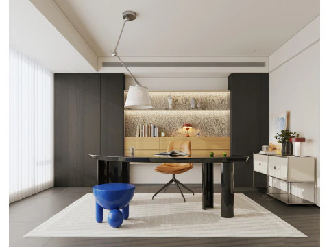 Домашний офис 057 3D Модель