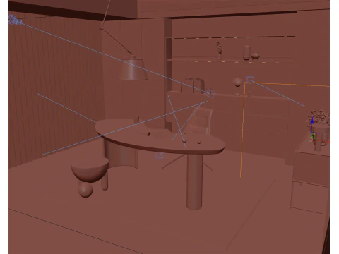 Home Office 057 3D Model