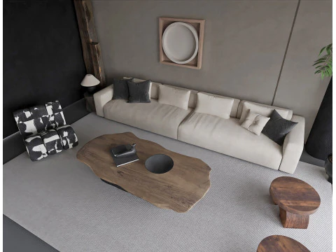 Homestay living room 008 3D Model