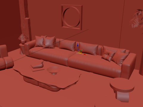 Homestay living room 008 Modèle 3D