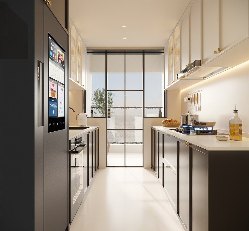 Kitchen Modern interior 058 3D 模型 .c4d .max .obj .3ds .fbx .stl .blend