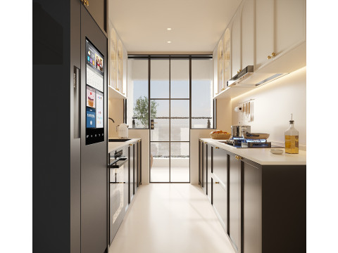 Kitchen Modern interior 058 3D Модель