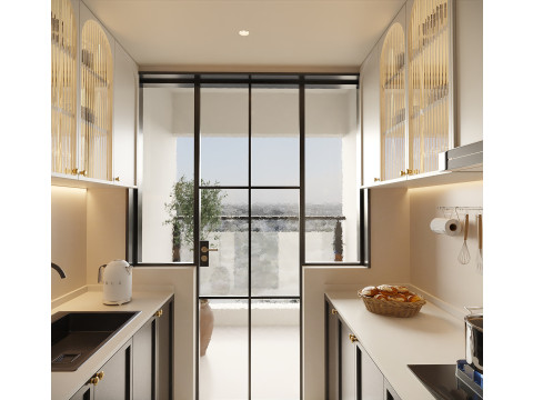 Kitchen Modern interior 058 3D 模型