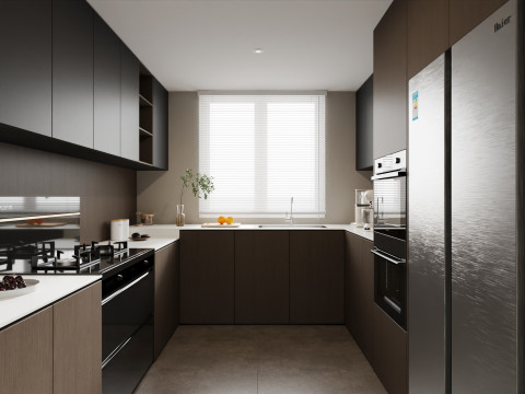 Kitchen interior 051 3D Модель