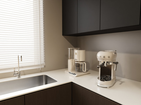 Kitchen interior 051 3D Model