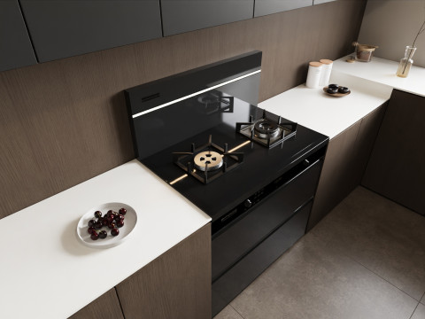 Kitchen interior 051 3D Model