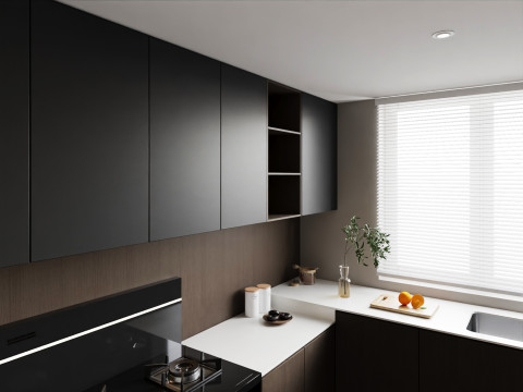 Kitchen interior 051 3D Model