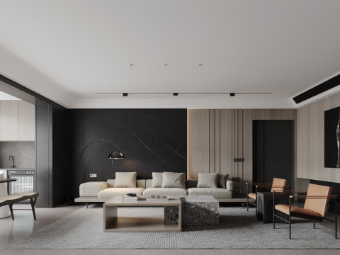 Living Room Scene 015 3D Модель