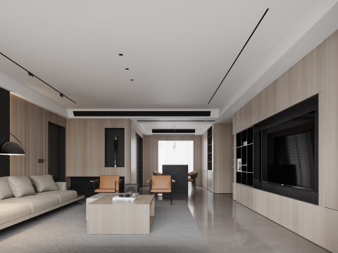 Living Room Scene 015 Modello 3D
