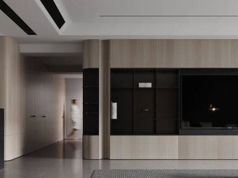 Living Room Scene 015 3D Model