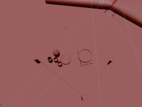 Livingroom interior scene 003 3D Model