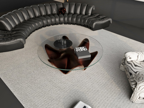 Livingroom interior scene 005 Modelo 3D