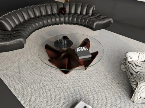 Livingroom interior scene 005 3D Model