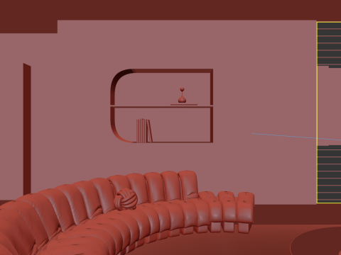 Livingroom interior scene 005 Modelo 3D