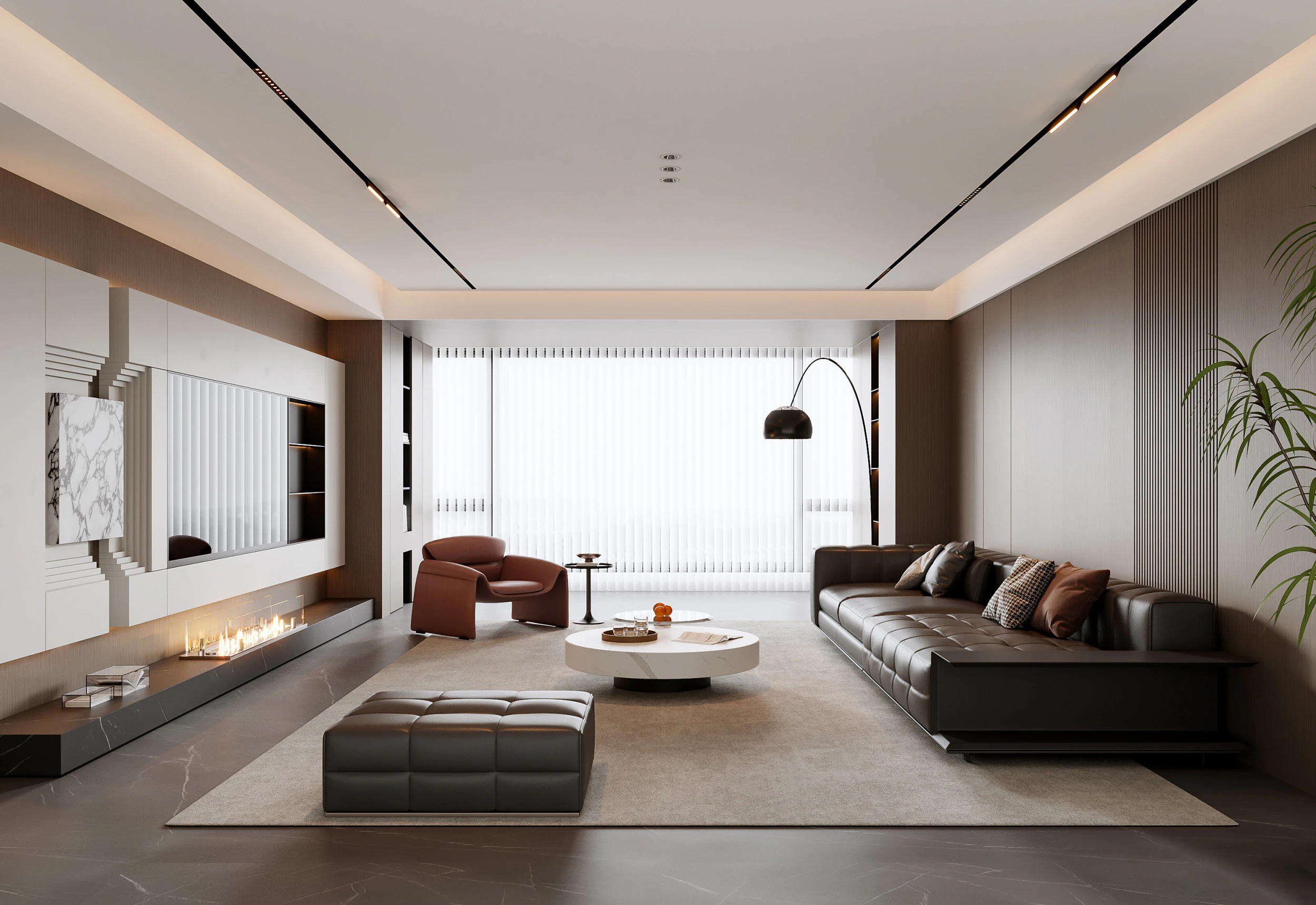 Livingroom interior scene 009 3D Model .c4d .max .obj .3ds .fbx .stl .blend 