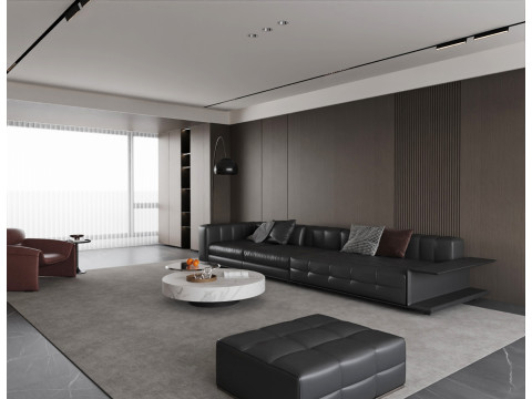 Livingroom interior scene 009 3D Model