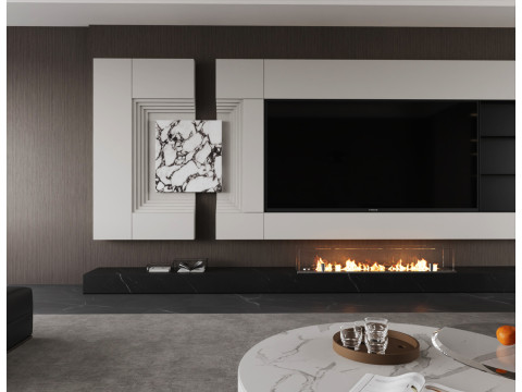 Livingroom interior scene 009 3D Model