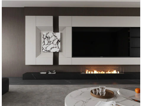Livingroom interior scene 009 3D Model