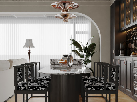 Livingroom interior scene 010 3D मॉडल