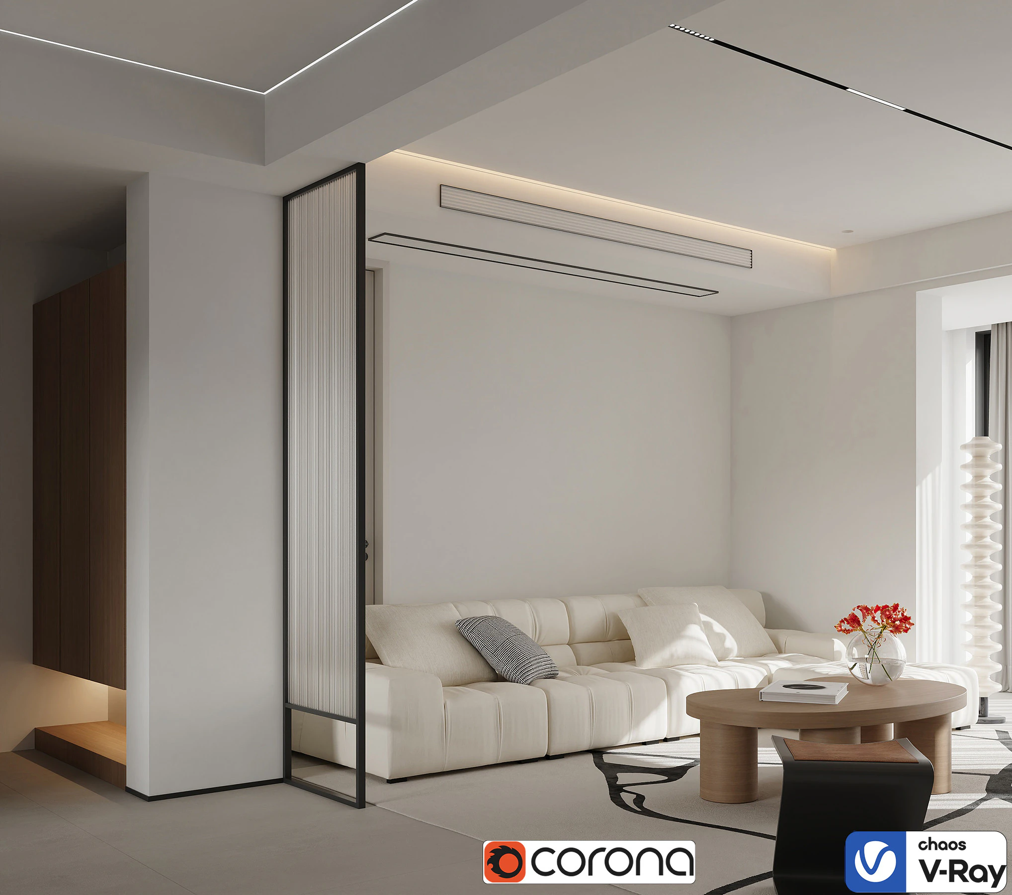 Livingroom interior scene 013 3D Model .c4d .max .obj .3ds .fbx .stl .blend