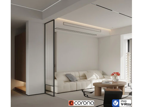 Scena interno soggiorno 013 Modello 3D