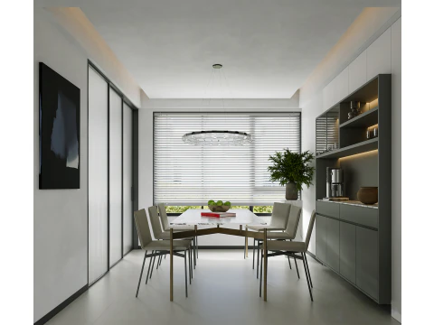 Livingroom interior scene 014 3D Model