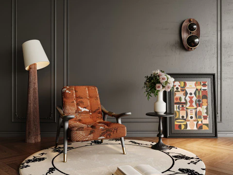 लाउंज चेयर 030 3D मॉडल