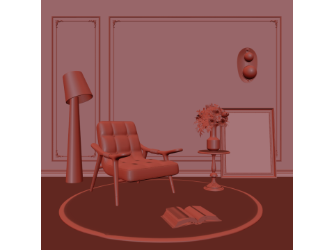 Lounge Chair 030 3D Model