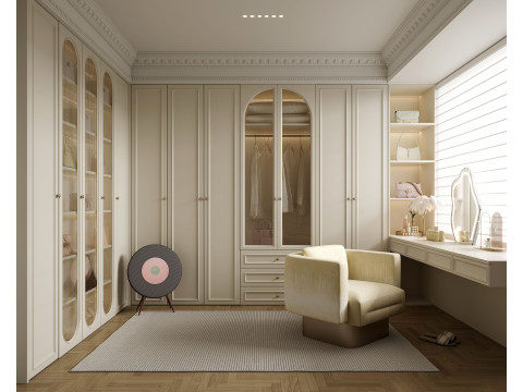 Luxury Wardrobe Cloakroom 019 3D Модель